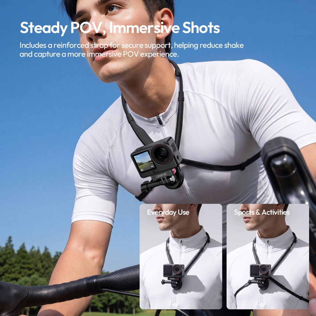 Ulanzi ZJ09 Flexible Neck Mount (S064) for Gopro DJI Pocket 4 Action 6 5 Insta 360 Action Camera-7daydeal