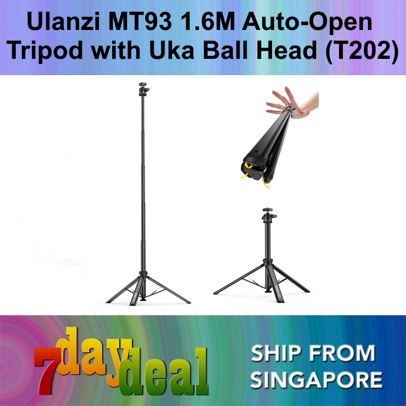 Ulanzi MT93 Auto-Open Tripod with Uka Ball Head (T202)