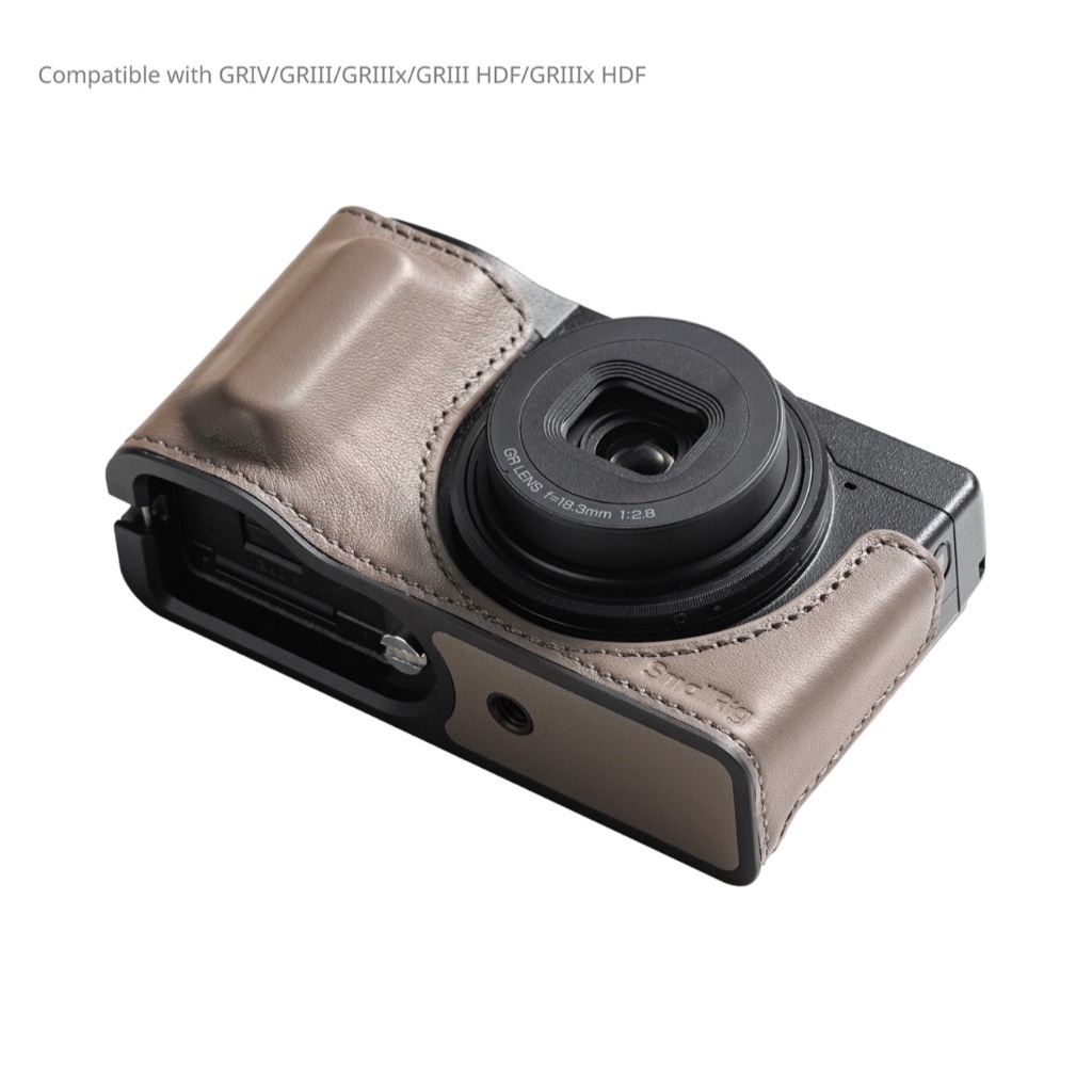 SmallRig Leather Case Kit For Ricoh GR IV / GR IIIx / GR III HDF / GR IIIx HDF (Black 5676  / Grey 5677 / Red 5678)