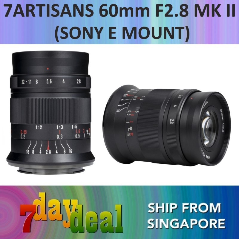 7Artisans 60mm F/2.8 II Macro APS-C Lens (E / X / Z Mount)