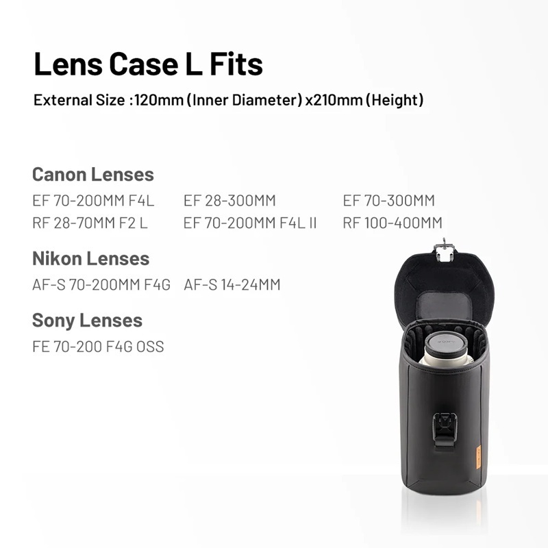 PGYTECH Camera Lens Case (Medium / Large)