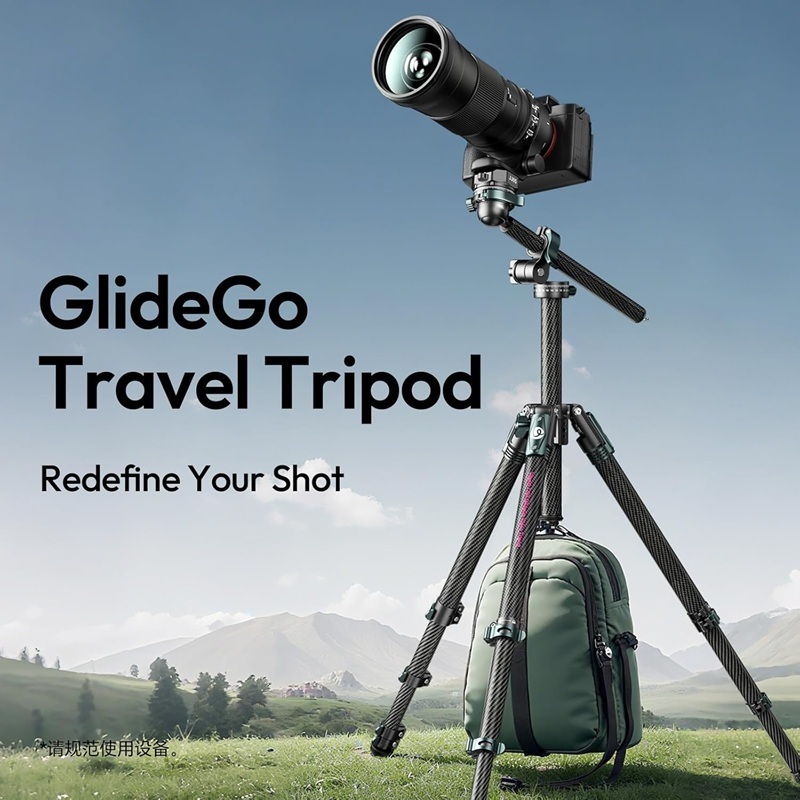 Ulanzi JJ05 GlideGo Overhead Carbon Fiber Travel Camera Tripod (T140)