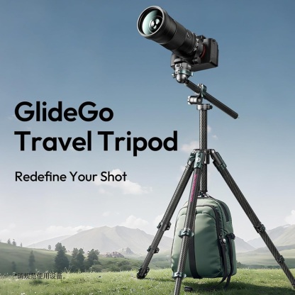 Ulanzi JJ05 GlideGo Overhead Carbon Fiber Travel Camera Tripod (T140)