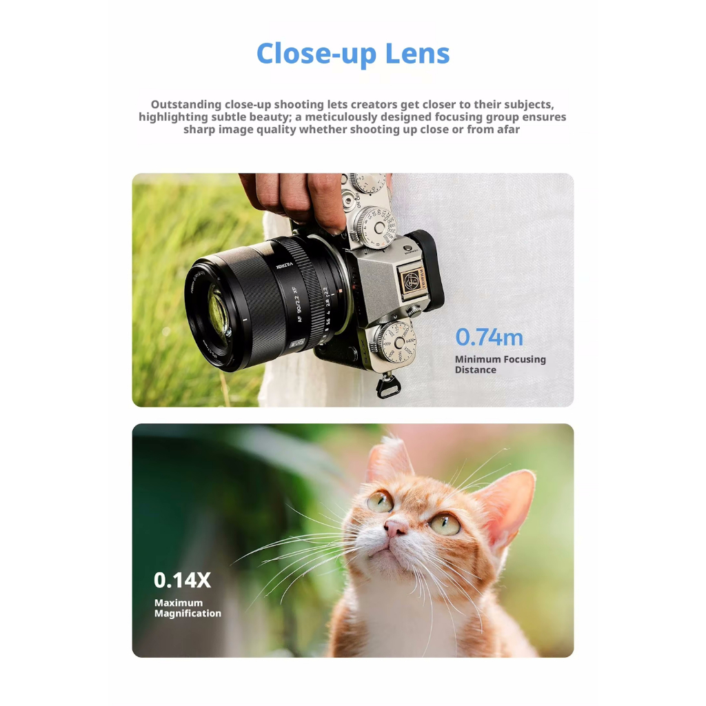 Viltrox AF 90mm F/2.2 EVO APS-C Lens (Fujifilm X / Nikon Z / Sony E Mount)