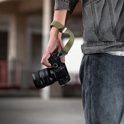PGYTECH Camera Wrist Strap (Brown / Green / Grey)