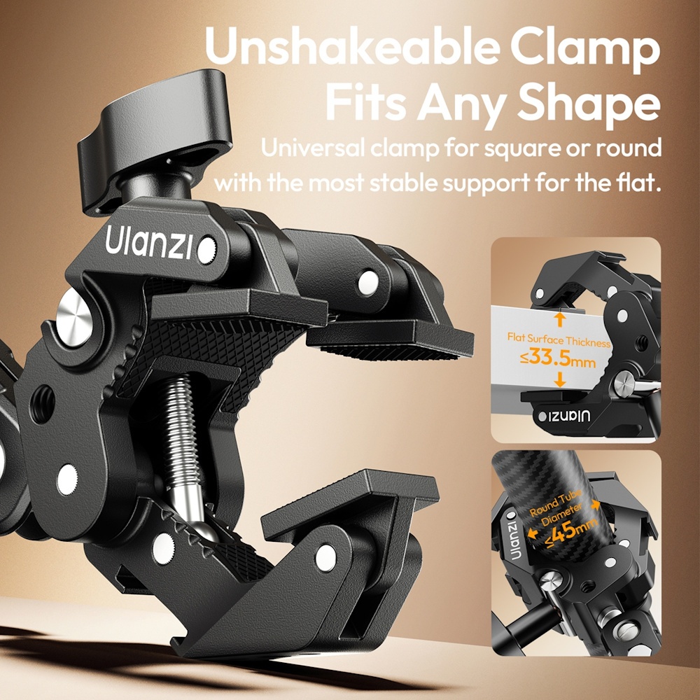 Ulanzi CO78 Super Clamp (C082) / 2 Section Magic Arm Kit (C083) / Magic Arm Kit (C084)