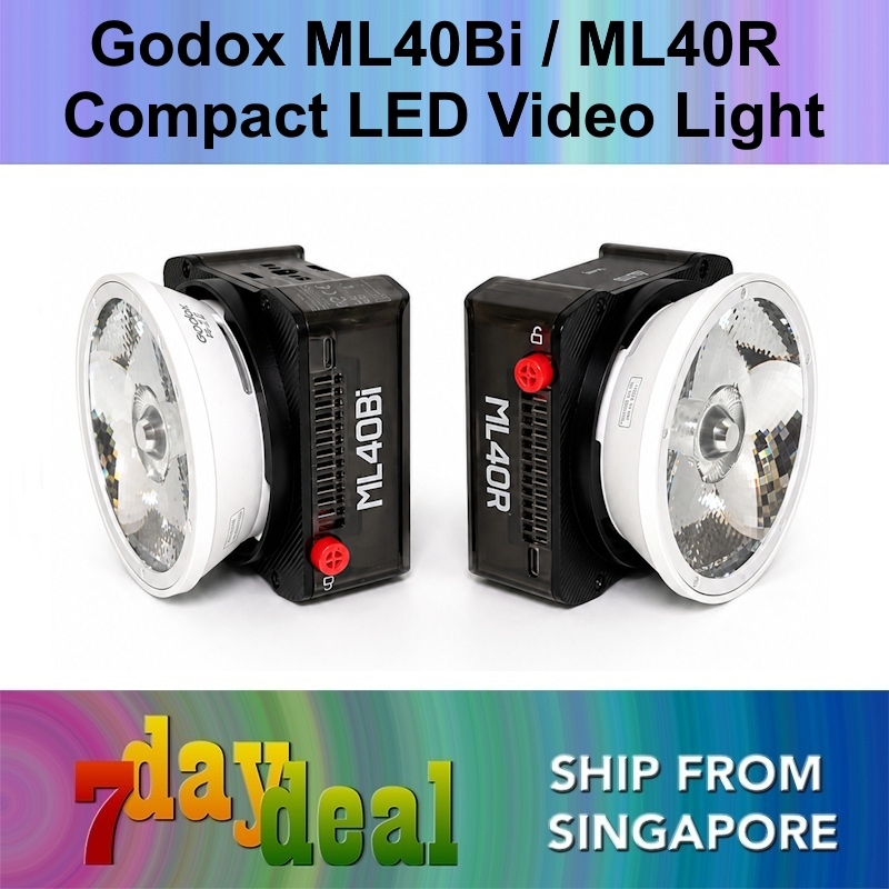 Godox ML40Bi / ML40R Compact Portable LED Video Light-7daydeal