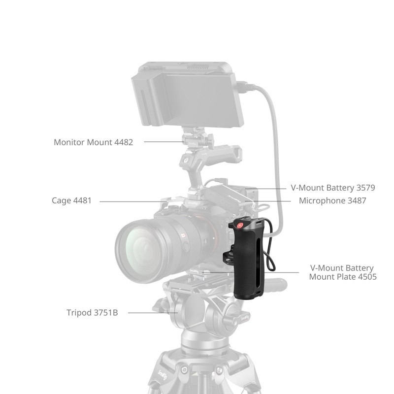 SmallRig Side Handle with REC Record Start / Stop Remote Trigger (4928)