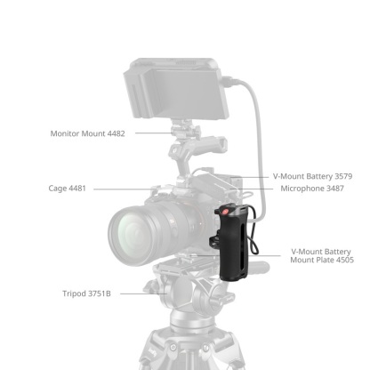 SmallRig Side Handle with REC Record Start / Stop Remote Trigger (4928)