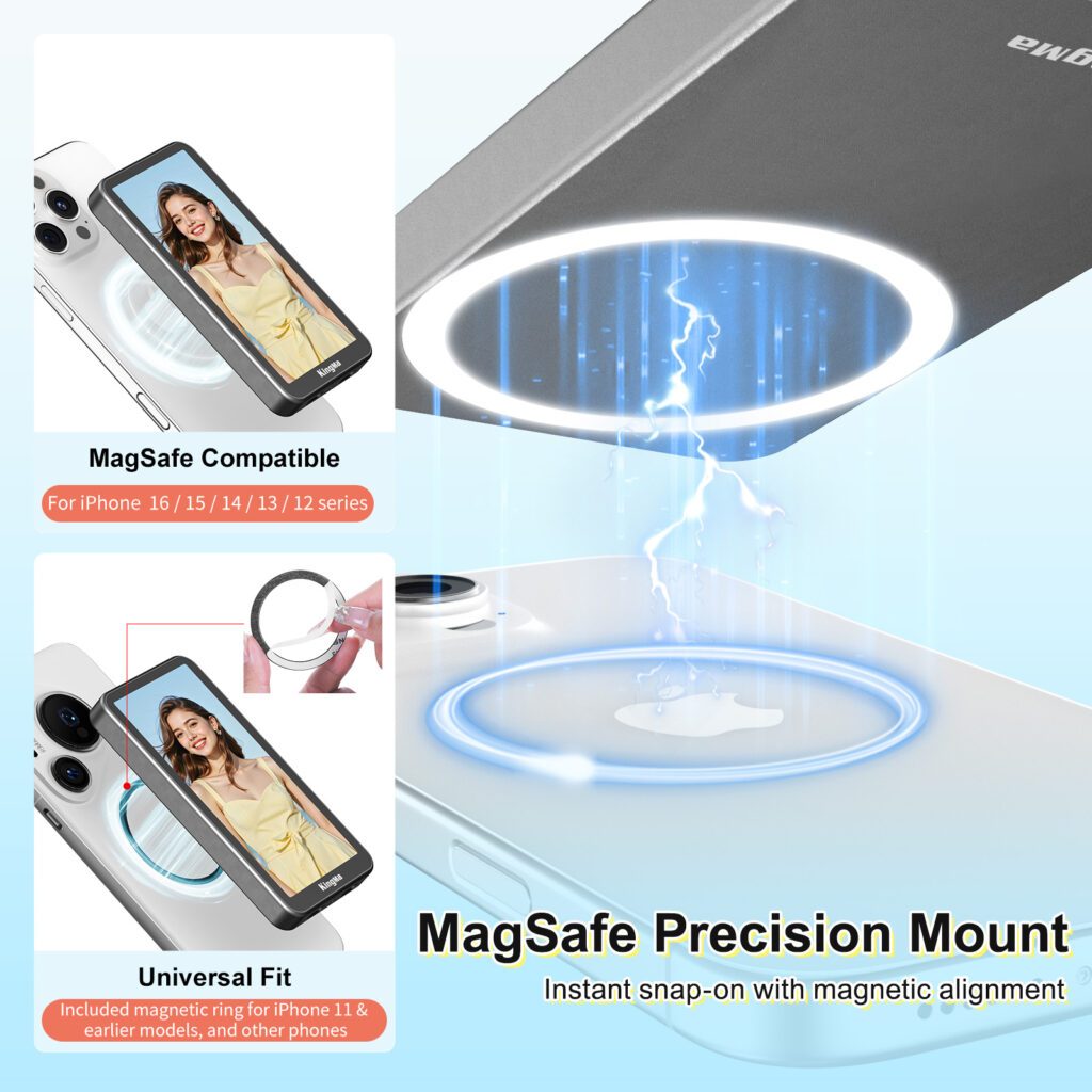 KingMa VL-PH02 Ultra Magnetic Touchscreen Live Stream Selfie Monitor (Touch Screen Monitor For Smartphone)