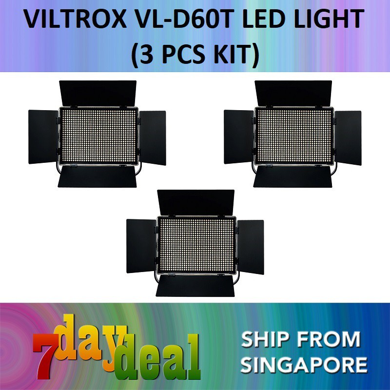 VILTROX VL-D60T (3 pcs kit) Bi-Color Video LED Light