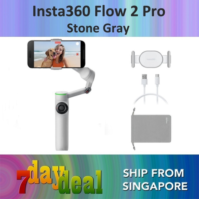 Insta360 Flow 2 Pro 3-Axis Gimbal for Mobile Phone (Stone Gray)