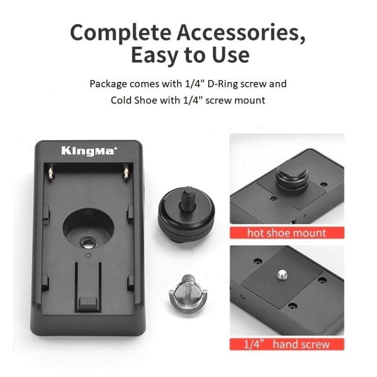 KingMa BM-F980D NP-F Series Battery Adapter Plate