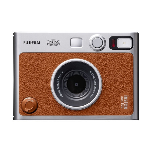 FUJIFILM Instax Mini EVO Hybrid Instant Camera Type C version (Black / Brown)