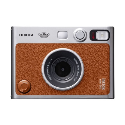 FUJIFILM Instax Mini EVO Hybrid Instant Camera Type C version (Black / Brown)