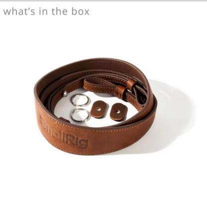 SmallRig Universal Leather Camera Shoulder Strap (Black 5208 / Brown 5209)