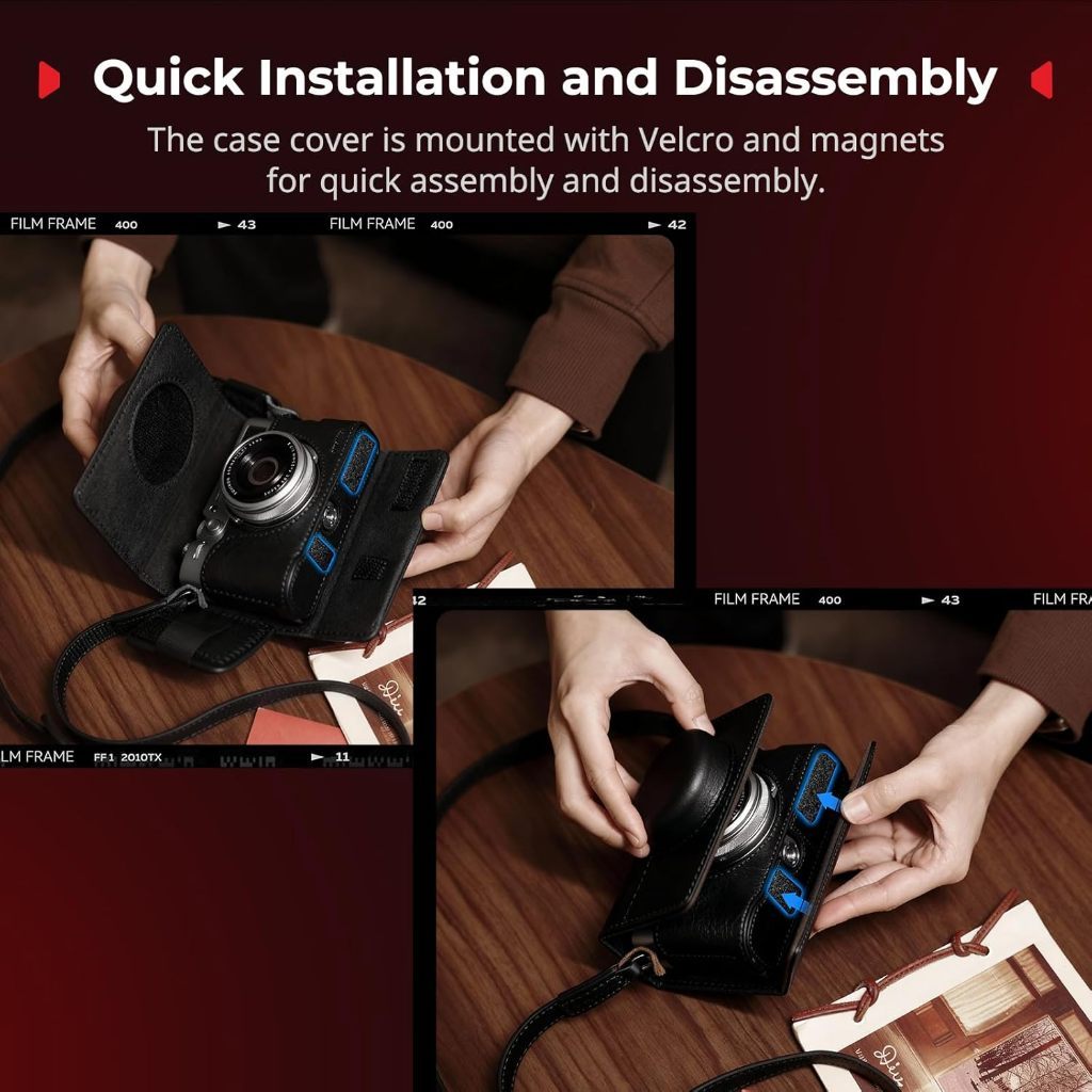 SmallRig Leather Case Kit for Fujifilm X100VI (Black 5622 / Brown 4558)