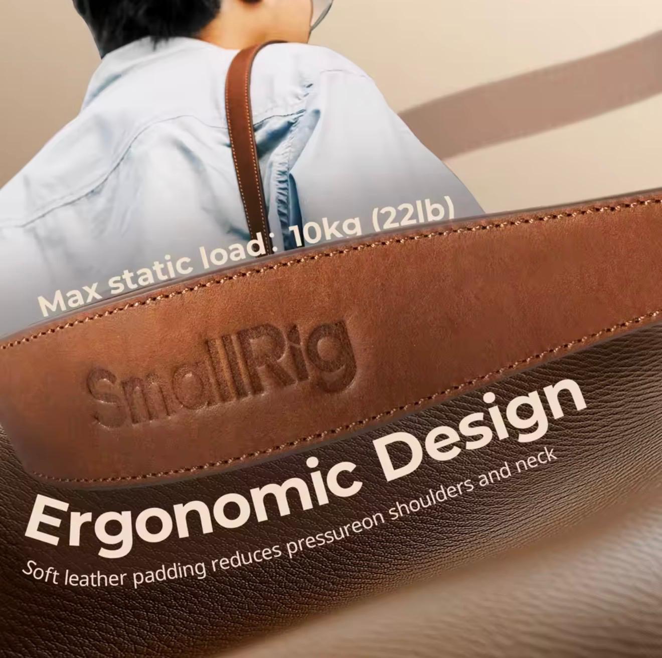 SmallRig Universal Leather Camera Shoulder Strap (Black 5208 / Brown 5209)
