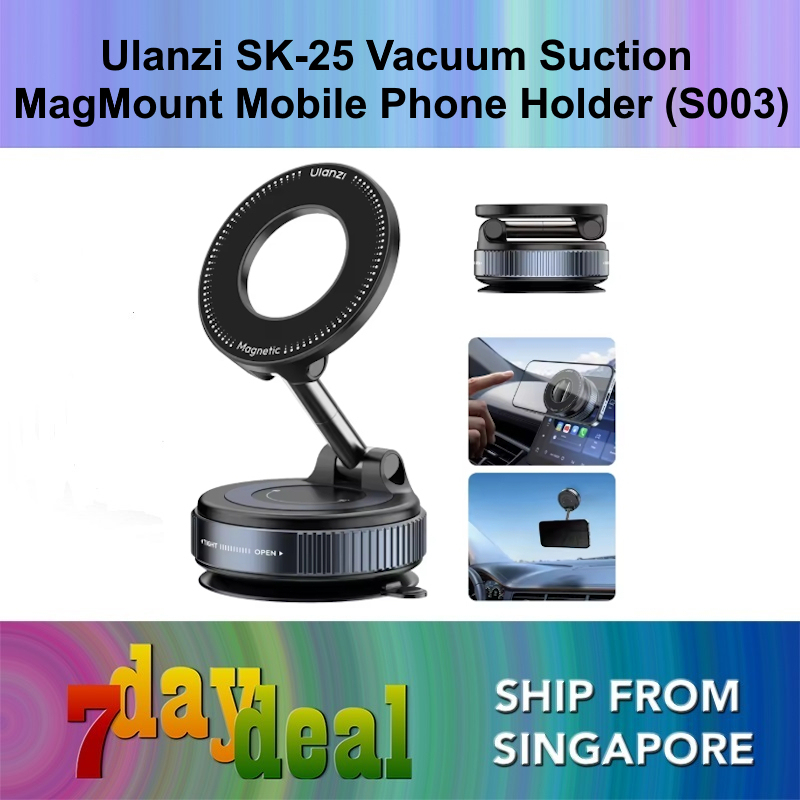 Ulanzi SK-25 Vacuum Suction MagMount Magnetic Phone Holder (S003)