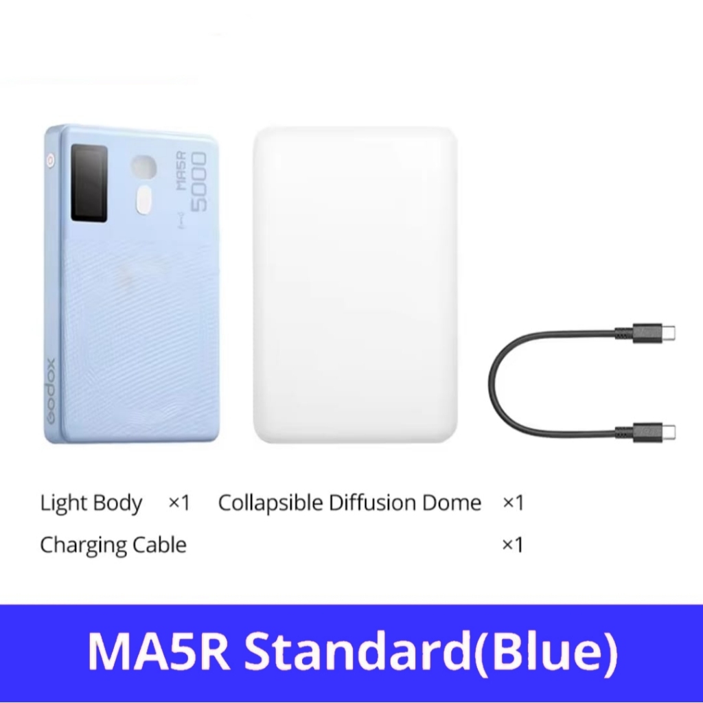 Godox MA5R RGBWW Magnetic Charging LED Light and Power Bank