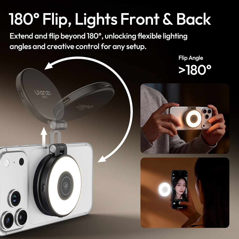 Ulanzi LM21 Magnetic Fill Light (Black L236 / White L237)