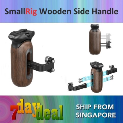 SmallRig Wooden Side Handle with 1/4"-20 Screws (5237)