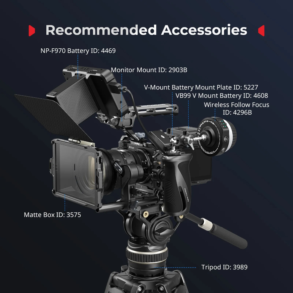 SmallRig Cage Kit for Nikon ZR (Basic Cage 5467 / Cage Kit with Top Handle 5647)