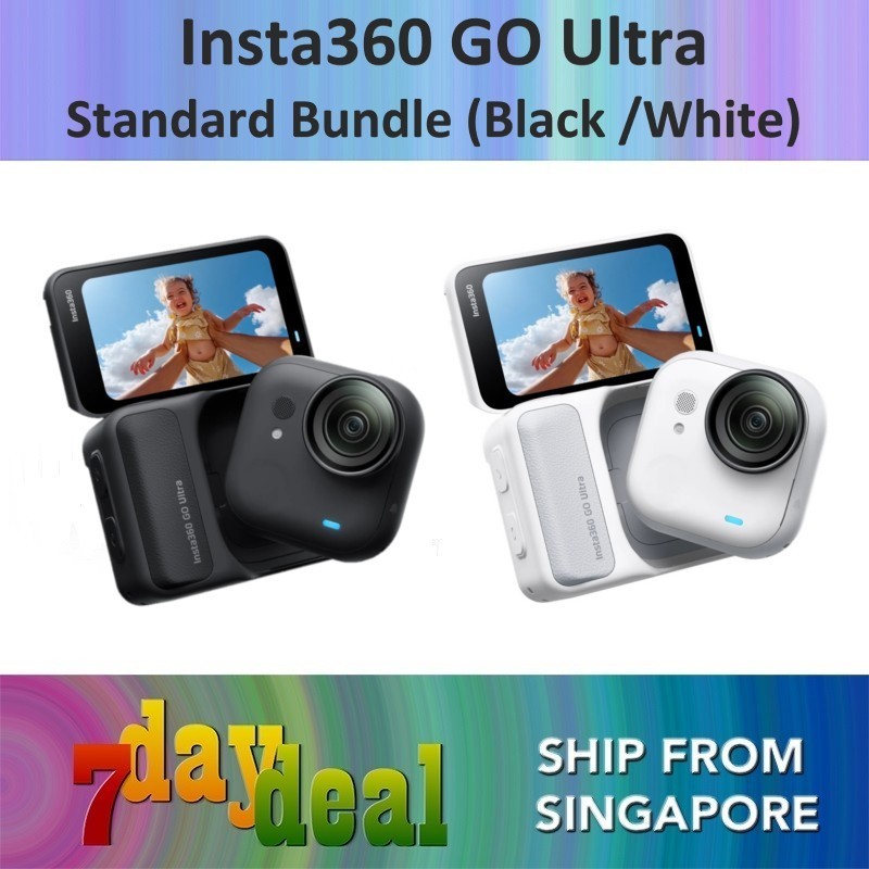 Insta360 GO Ultra Action Camera (Midnight Black / Arctic White