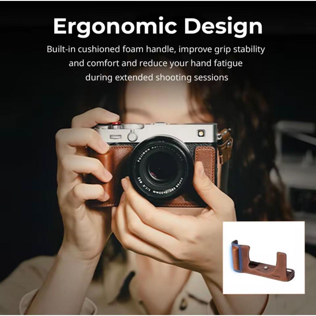 SmallRig Leather Half Case Kit for Fujifilm X-E5 (Black 5450 / Brown 5449)