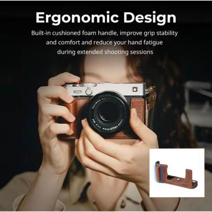 SmallRig Leather Half Case Kit for Fujifilm X-E5 (Black 5450 / Brown 5449)