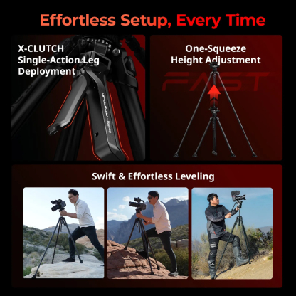 SmallRig x Potato Jet TRIBEX CARBON II Tripod With Dynamic Balance Hydraulic Fluid Head (5755)