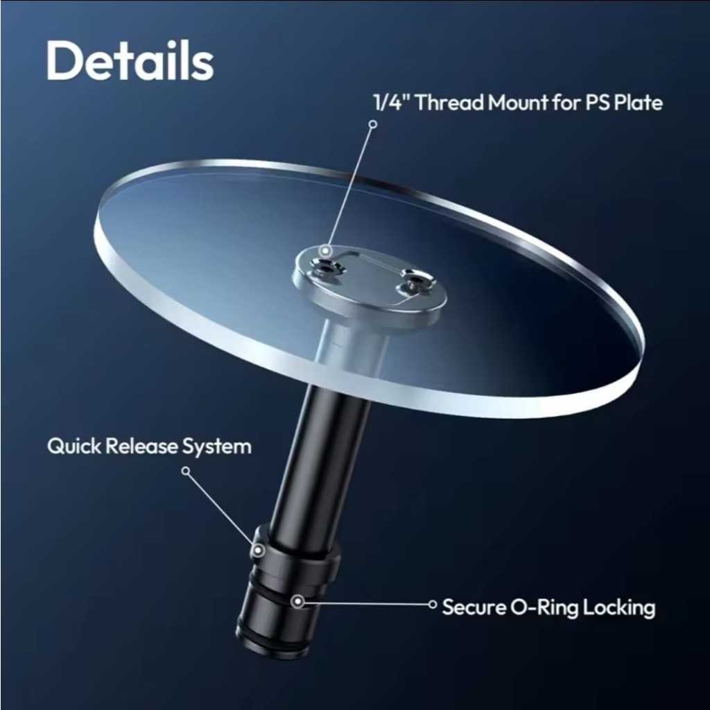 Ulanzi QT05 Xiaojiu Center Column Rotating Tray (C099) For Ulanzi JJ06 Video Tripod