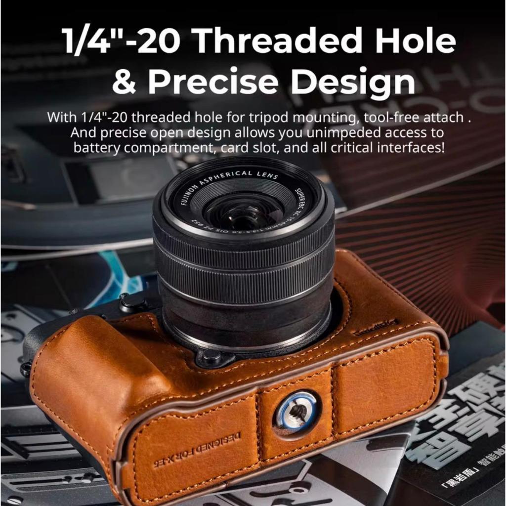 SmallRig Leather Half Case Kit for Fujifilm X-E5 (Black 5450 / Brown 5449)