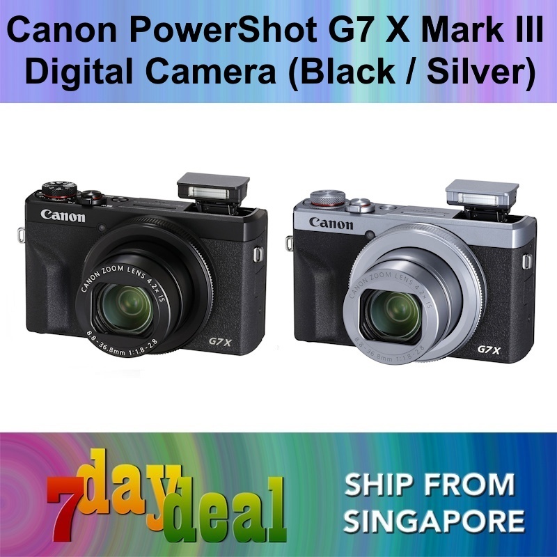 Canon PowerShot G7X Mark III Digital Camera (Black / Silver) - G7XIII G7 X