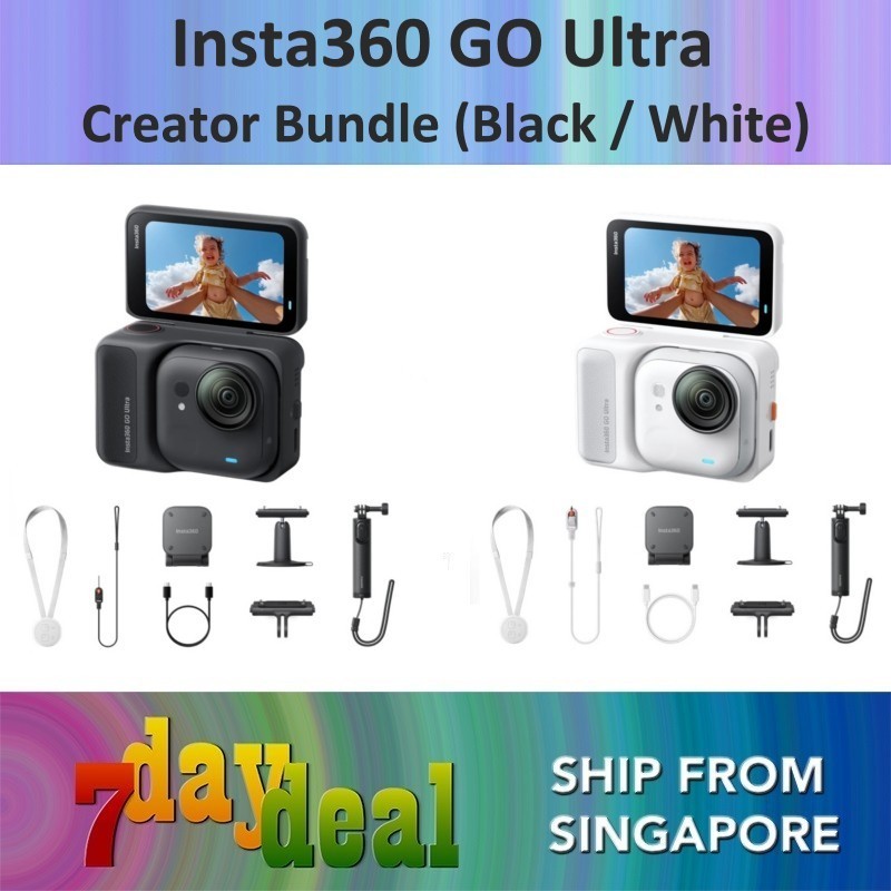 Insta360 GO Ultra (Midnight Black / Arctic White) - (Standard / Creator Bundle)