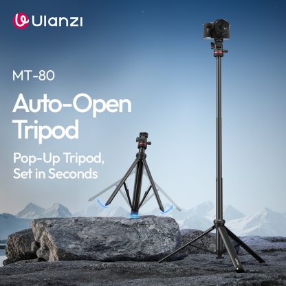 Ulanzi MT-80 Auto-Open Tripod & Light Stand 2M with Universal 1/4″ Mount (T171A)