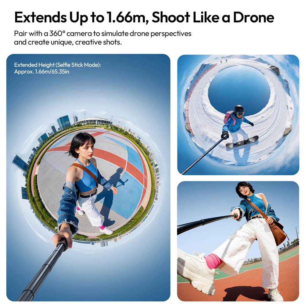 Ulanzi TT91 Auto-Open Tripod Selfie Extension Pole with 1/4" Mount (T192)