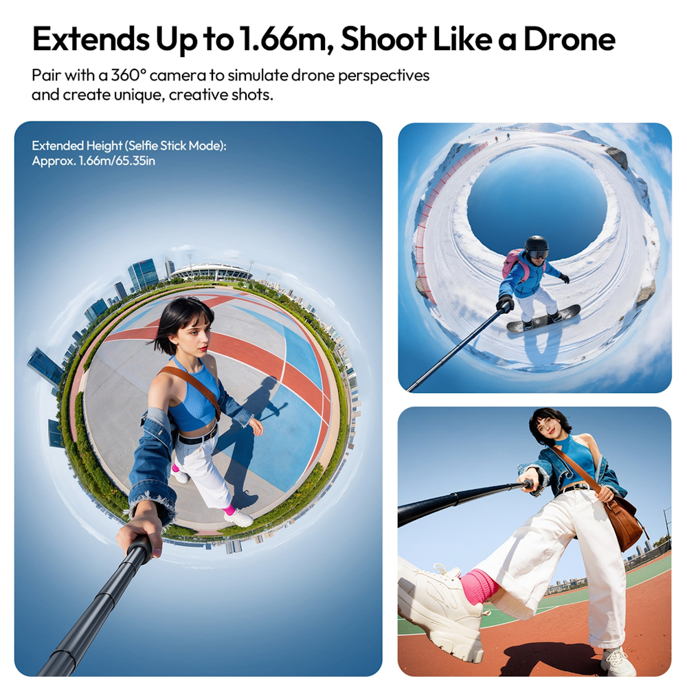 Ulanzi TT91 Auto-Open Tripod Selfie Extension Pole with 1/4" Mount (T192)
