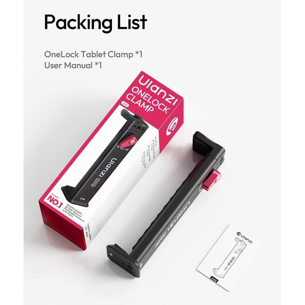 Ulanzi CA15 OneLock Tablet Clamp (C072)