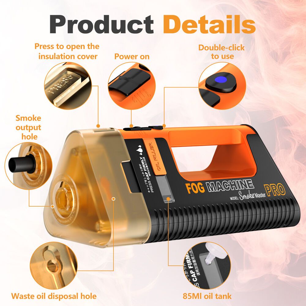LENSGO Smoke Master PRO Portable Handheld Fog Machine (100W)