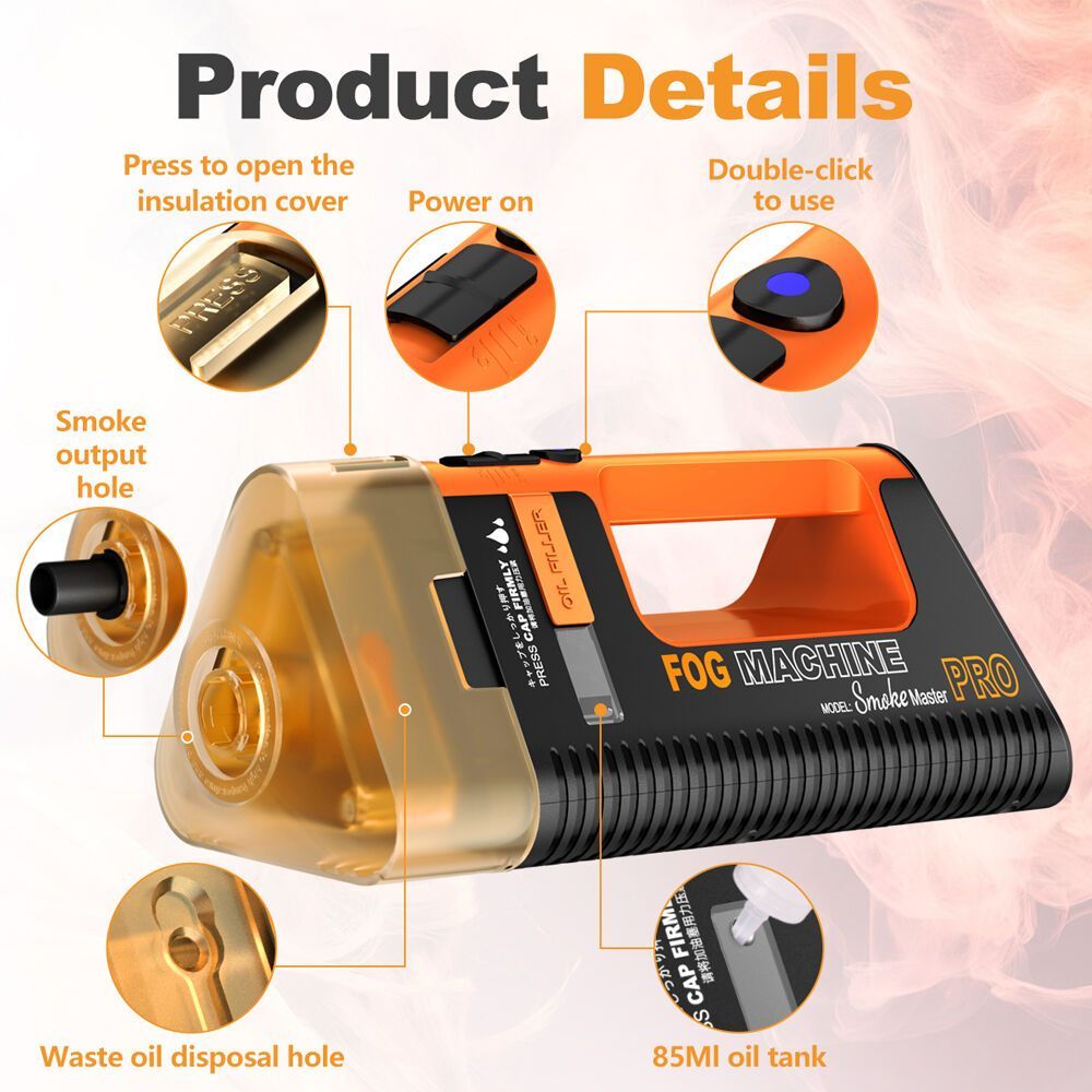 LENSGO Smoke Master PRO Portable Handheld Fog Machine (100W)