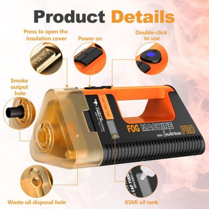 LENSGO Smoke Master PRO Portable Handheld Fog Machine (100W)