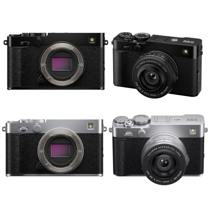 Fujifilm X-E5 Mirrorless Camera Body Only or Kit with XF 23mm F2.8 WR Lens (Black / Silver)