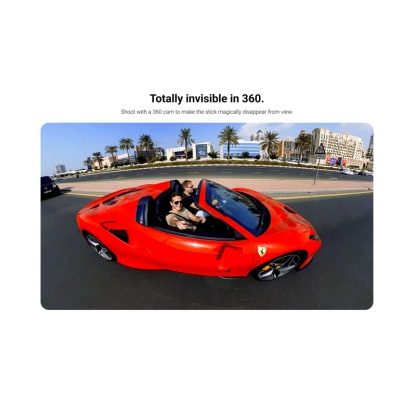 Insta360 Extendable Power Invisible Selfie Stick (With Integrated Remote Control and Built-In 4500mAh Battery)