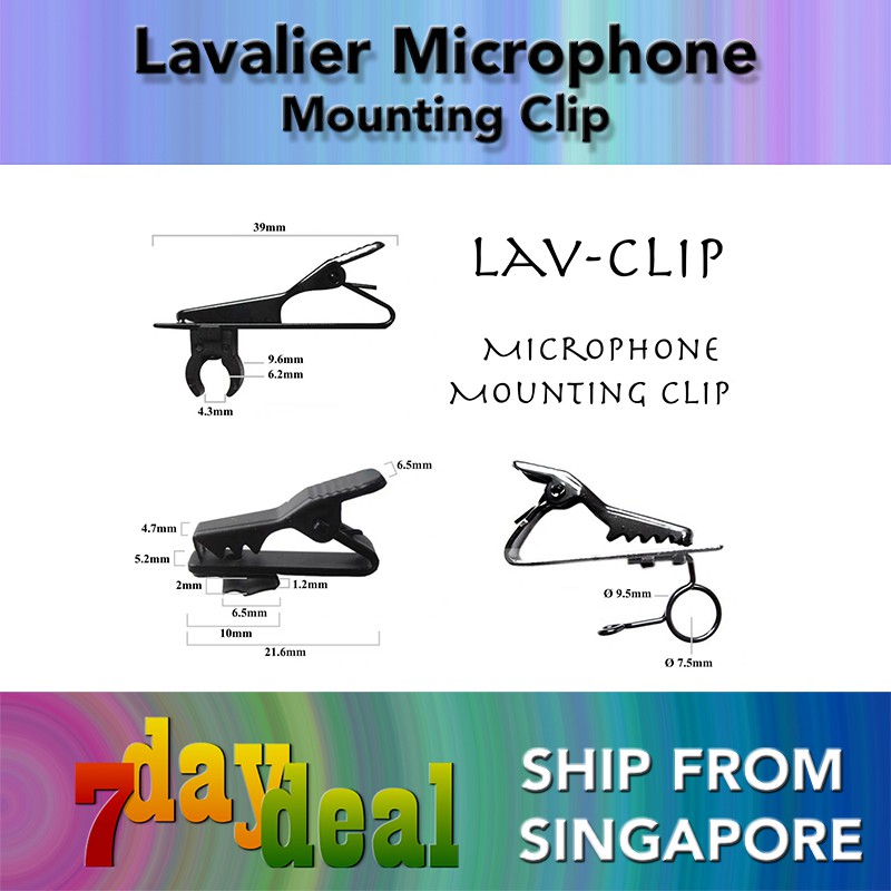 LAV-CLIP (Lavalier Lapel Microphone Mounting Clip)-7daydeal