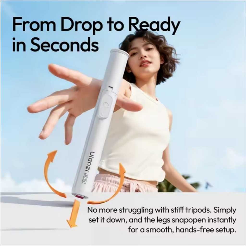 Ulanzi MT86 Automatic Quick Release Mobile Phone Selfie Stick Tripod (S023)