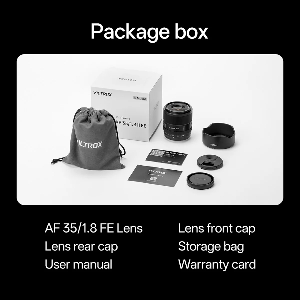 Viltrox AF 35mm F/1.8 II EVO Full Frame Lens (Sony E FE / Nikon Z)