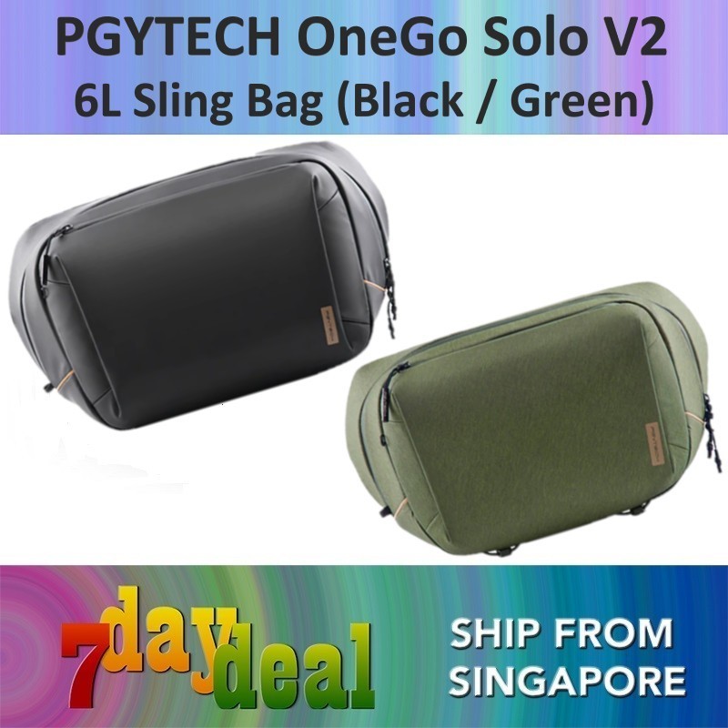 PGYTECH OneGo Solo Sling Bag V2 6L (Black / Green)