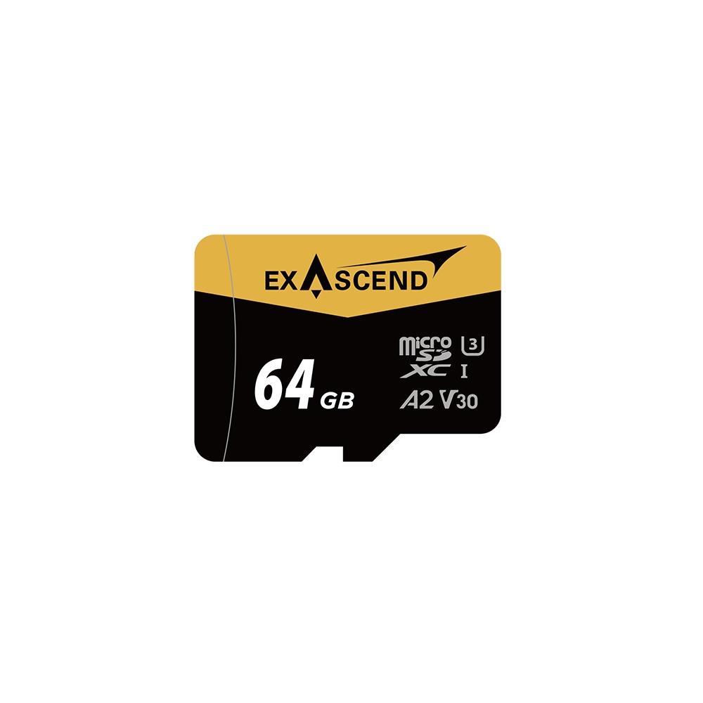 Exascend Catalyst 64GB / 128GB / 256GB Micro SD XC UHS-I V30 A2 Memory Card