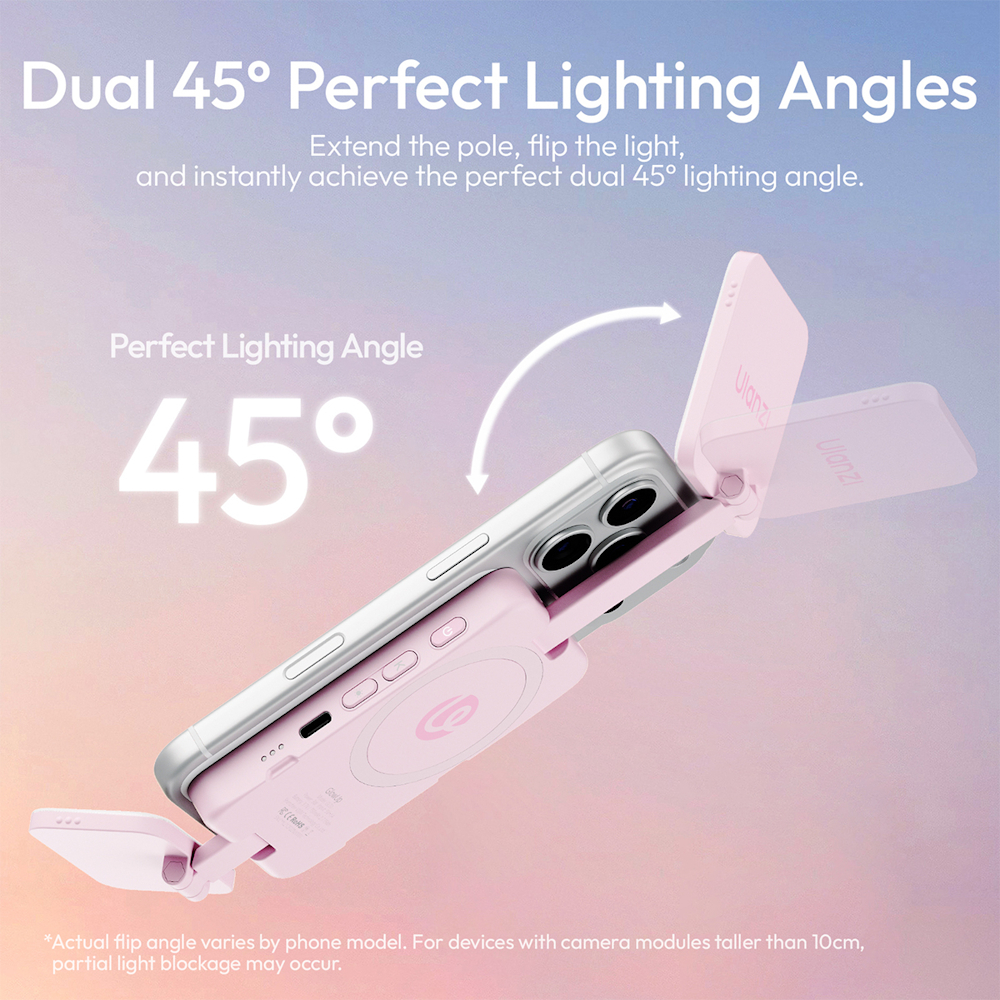 Ulanzi GL01 GlowUp Magnetic Fill Light (Black L288 / Pink L287 / White L212)